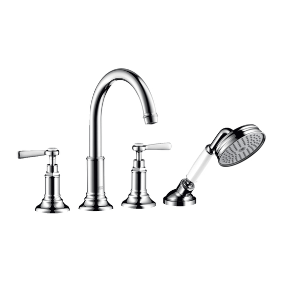 Hansgrohe AXOR Montreux 16550000 Instrucciones De Montaje