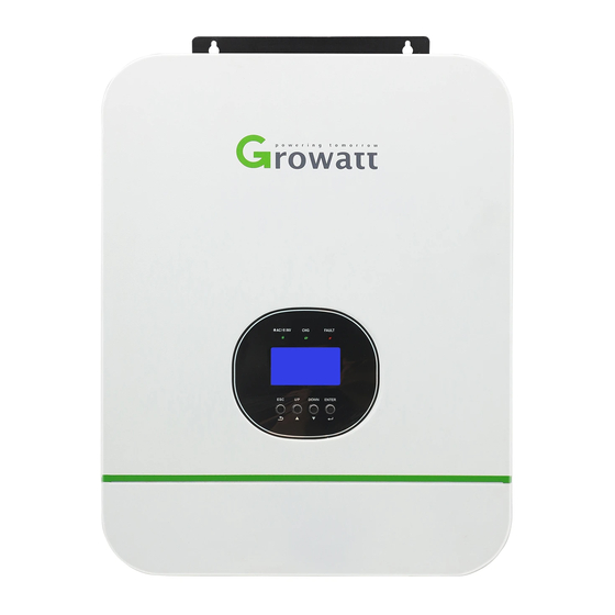 Growatt SPF 3000TL LVM Serie Manual Del Usuario