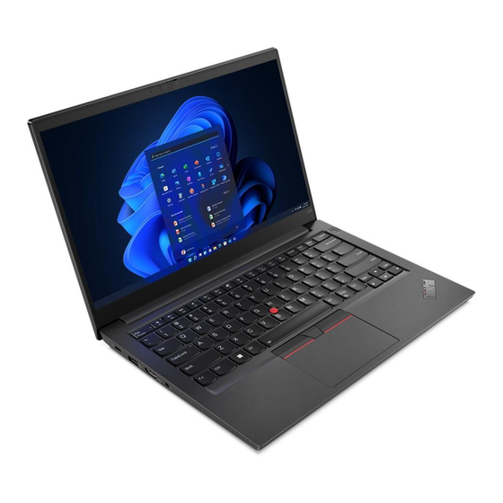 Lenovo ThinkPad E14 Gen 4 Guia Del Usuario