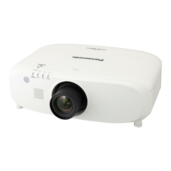 Panasonic PT-EZ580 Instrucciones De Operación