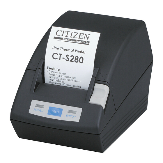Citizen CT-S280 Manual De Usuario