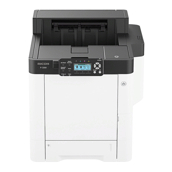 Ricoh P C600 Información De Seguridad