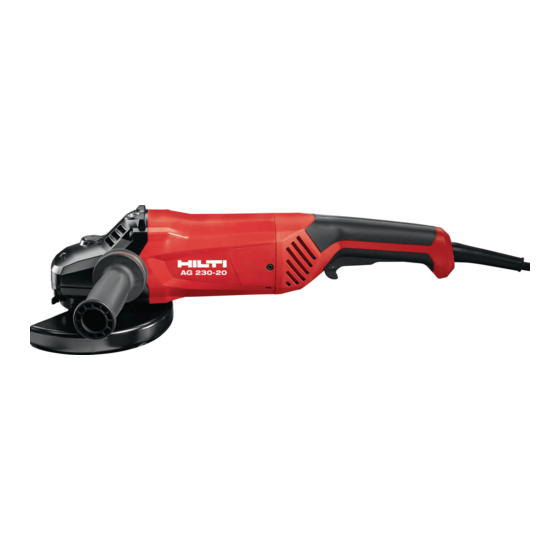 Hilti AG 230-20D Manual De Instrucciones