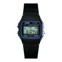 Casio F91W Manual Del Usuario