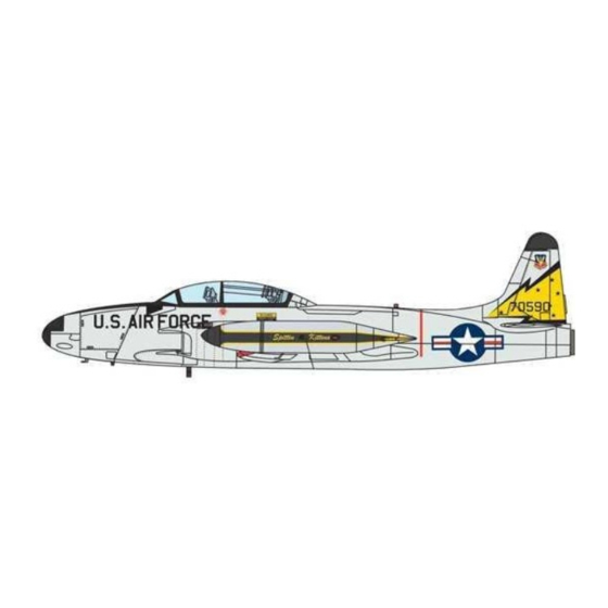 Italeri T-33A Shooting Star Manual De Instrucciones