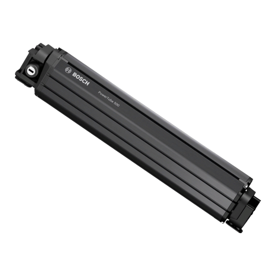 Bosch PowerTube 500 Manual De Instrucciones