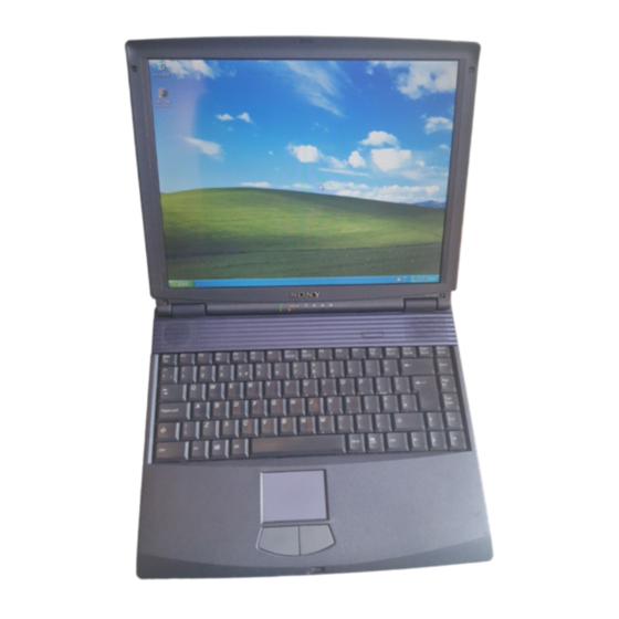 Sony Vaio PCG-FX800 Manuales