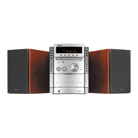 Sony CMT-CP555 Manual De Instrucciones