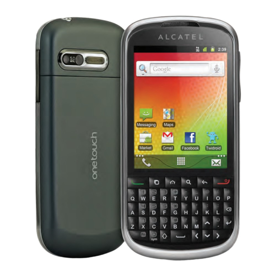 Alcatel Onetouch 910 Manuales