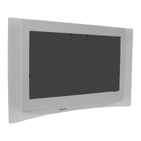 Sony Wega KV-29FQ85E Manual De Instrucciones