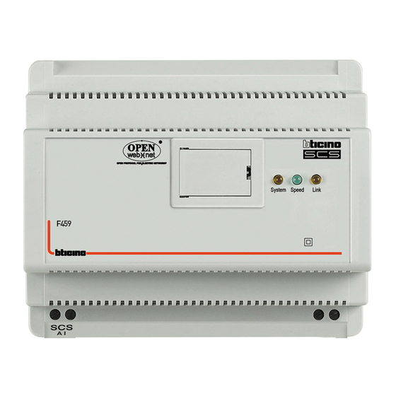 Bticino MyHOME F459 Manual De Instrucciones