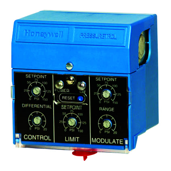 Honeywell Pressuretrol P7810C Manual Del Usuario