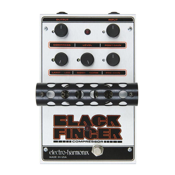 Electro-Harmonix BLACK FINGER Manual De Instrucciones