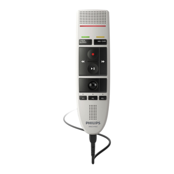 Philips SpeechMike LFH3200 Manual Del Usuario