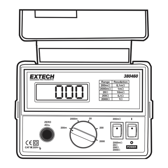 Extech Instruments 380460 Manual De Instrucciones
