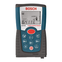 Bosch DLR165 Instrucciones De Funcionamiento Y Seguridad