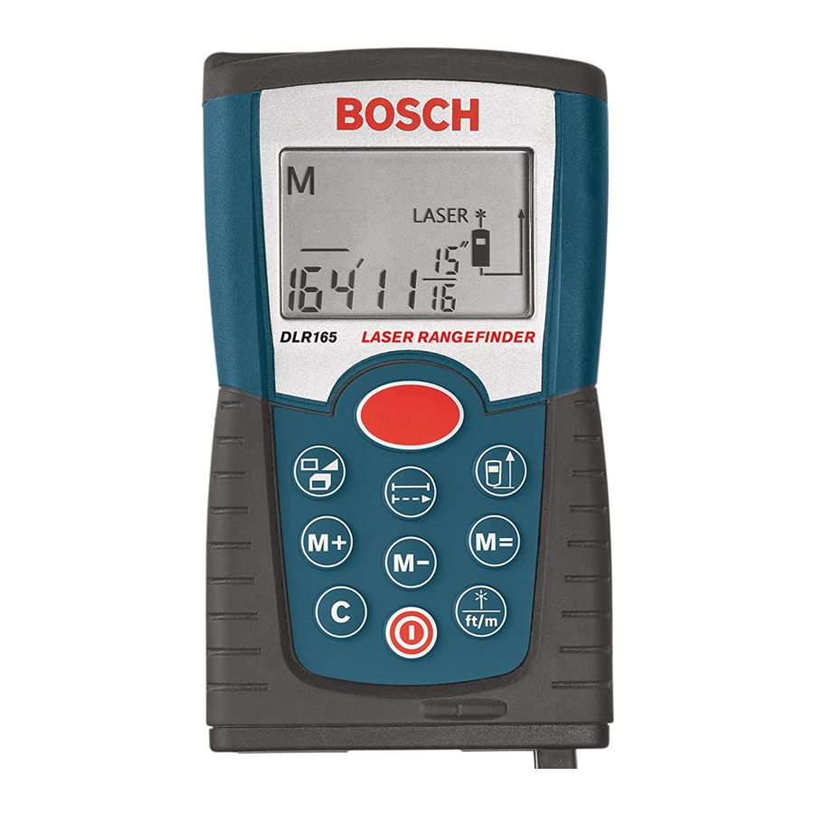 Bosch DLR165 Instrucciones De Funcionamiento Y Seguridad