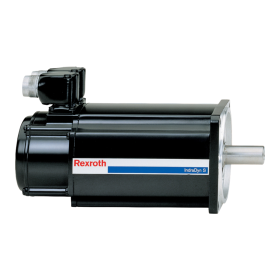 Bosch Rexroth IndraDyn S MSK Serie Instrucciones De Funcionamiento