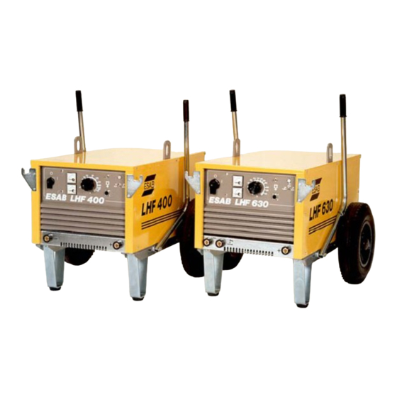 ESAB LHF 400 Instrucciones De Uso