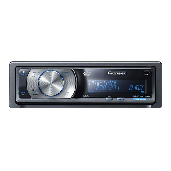 Pioneer DVH-P5000UB Manual De Instrucciones