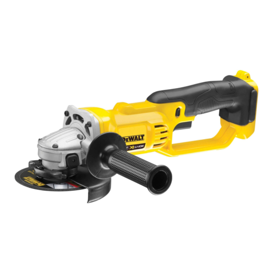 DeWalt XR LI-ION DCG412 Manual Del Usuario