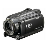 Sony Handycam HDR-XR500V Guía De Operaciónes