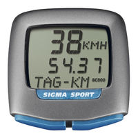 SIGMA SPORT BC 800 Manual De Instrucciones