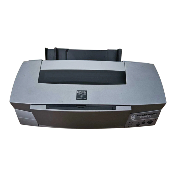 Epson STYLUS PHOTO 750 Manual De Instalación Y Utilización Diaria