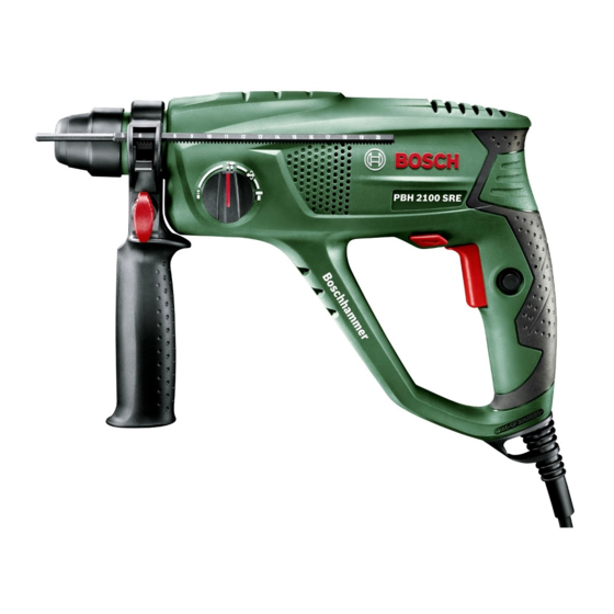 Bosch PBH 2100 RE Manuales