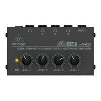 Behringer MICROAMP HA400 Manual De Instrucciones