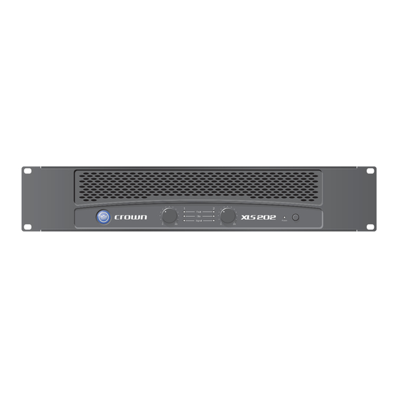 Harman Crown XLS Serie Manual De Operación