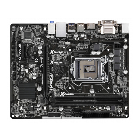 ASROCK H81M-HDS Manual Del Usuario