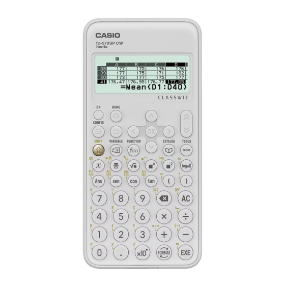 Casio fx-570SP CW Guia Del Usuario