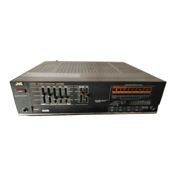 JVC AX-E33BK Manual De Instrucciones