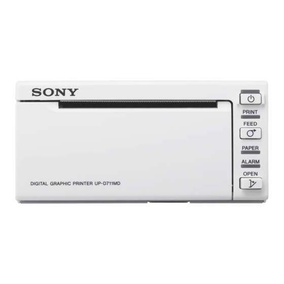 Sony UP-D711MD Manual De Instrucciones