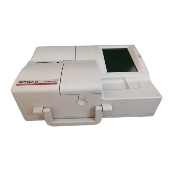 OPTIMedical OPTI CCA-TS Manual De Operación