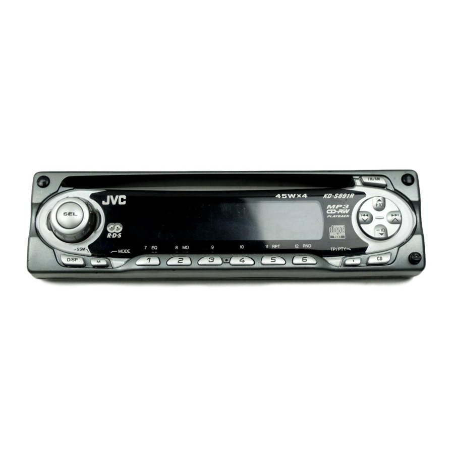 JVC KD-S891R Manual De Instrucciones