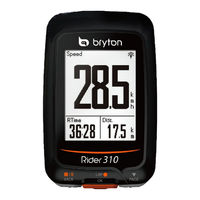 Bryton Rider 310 Manual Del Usuario