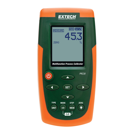 Extech Instruments PRC30 Guia Del Usuario