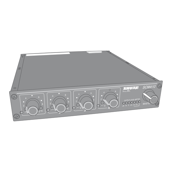 Shure SCM410 Guia Del Usuario