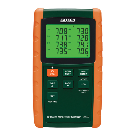 Extech Instruments TM500 Manual De Usuario