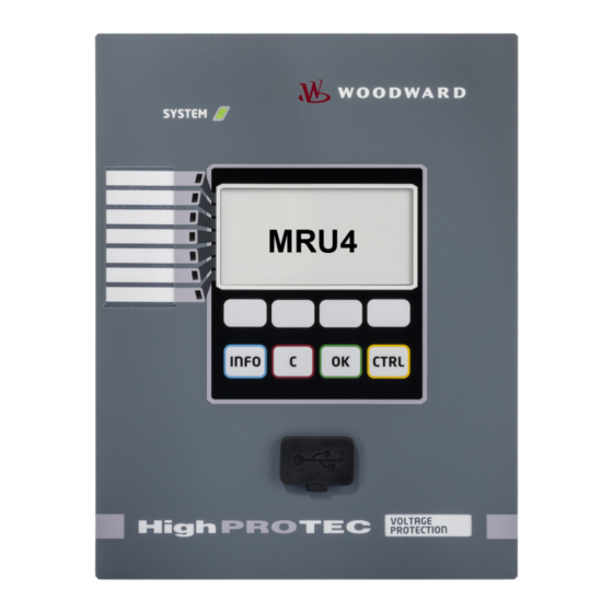 Woodward HIGHPROTEC MRU4 Manual Del Usuario