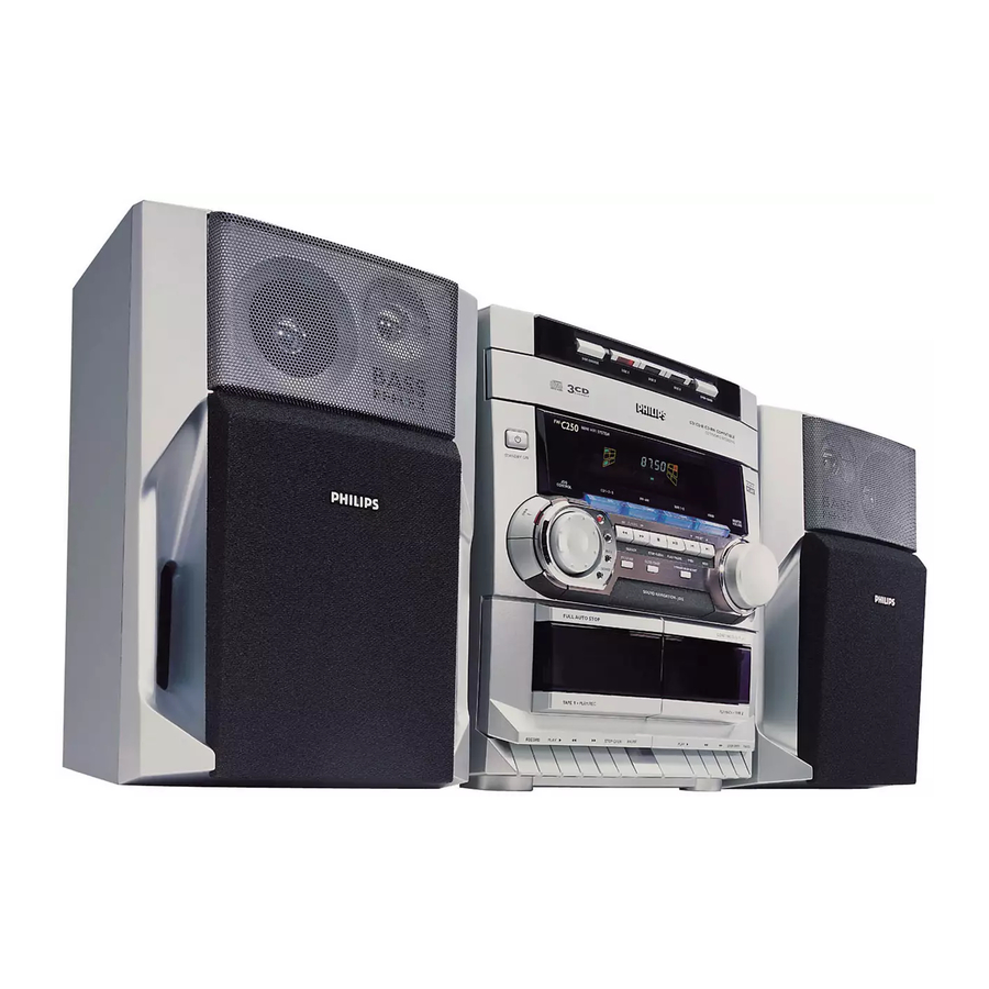 Philips FW-C250 Manual De Instrucciones