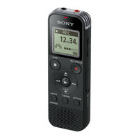 Sony ICD-PX470 Guia De Ayuda