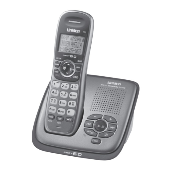 Uniden DECT1480 Serie Manuales