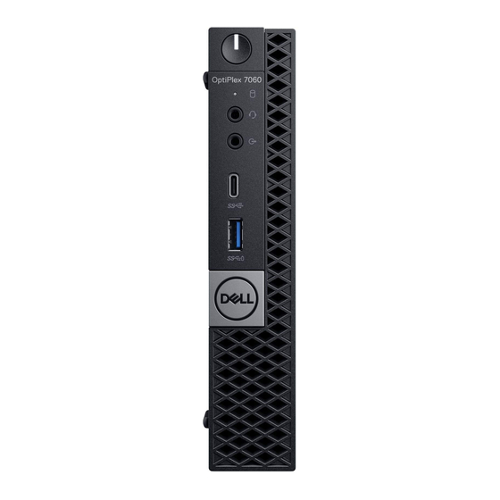 Dell OptiPlex 7060 Micro Guía De ConGuración Y De EspeciCaciones