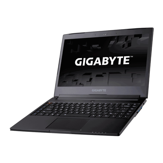 Gigabyte Aero 14 Manual Del Usuario