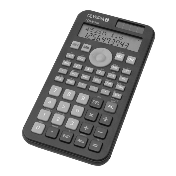 Olympia LCD-8510S Manual De Usuario