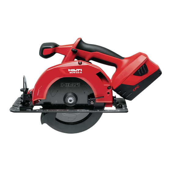 Hilti SCW22-A Manual De Instrucciones