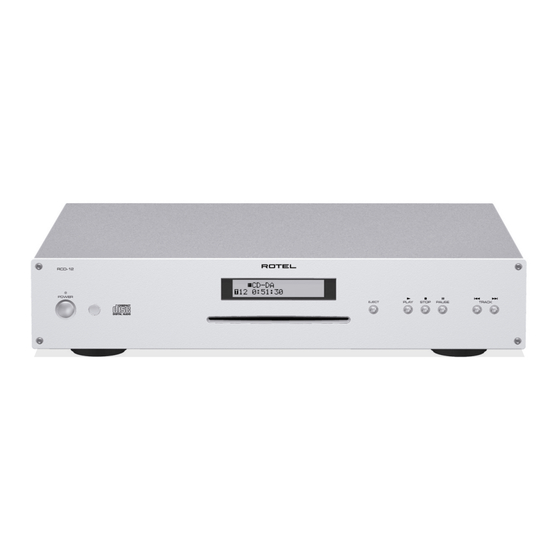 Rotel RCD-12 Manual De Instrucciones